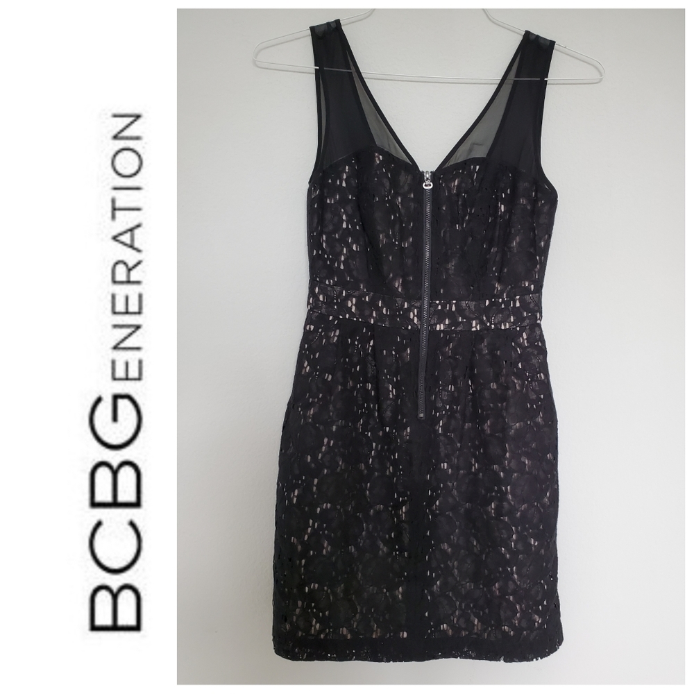 BCBGeneration Black and Nude Dress Size 0